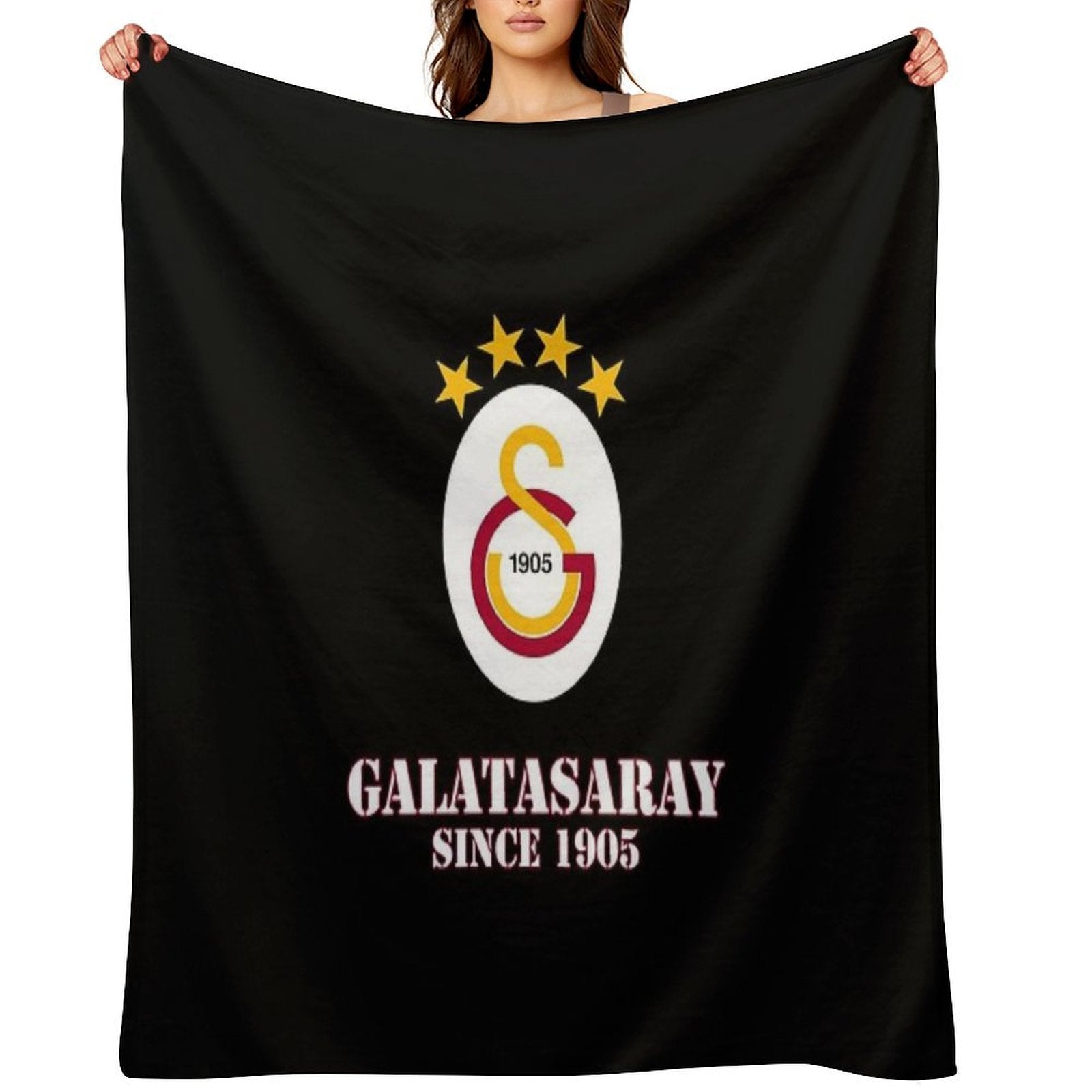 GALATASARAY SPOR KULUBU Velvety-soft Throw Blanket