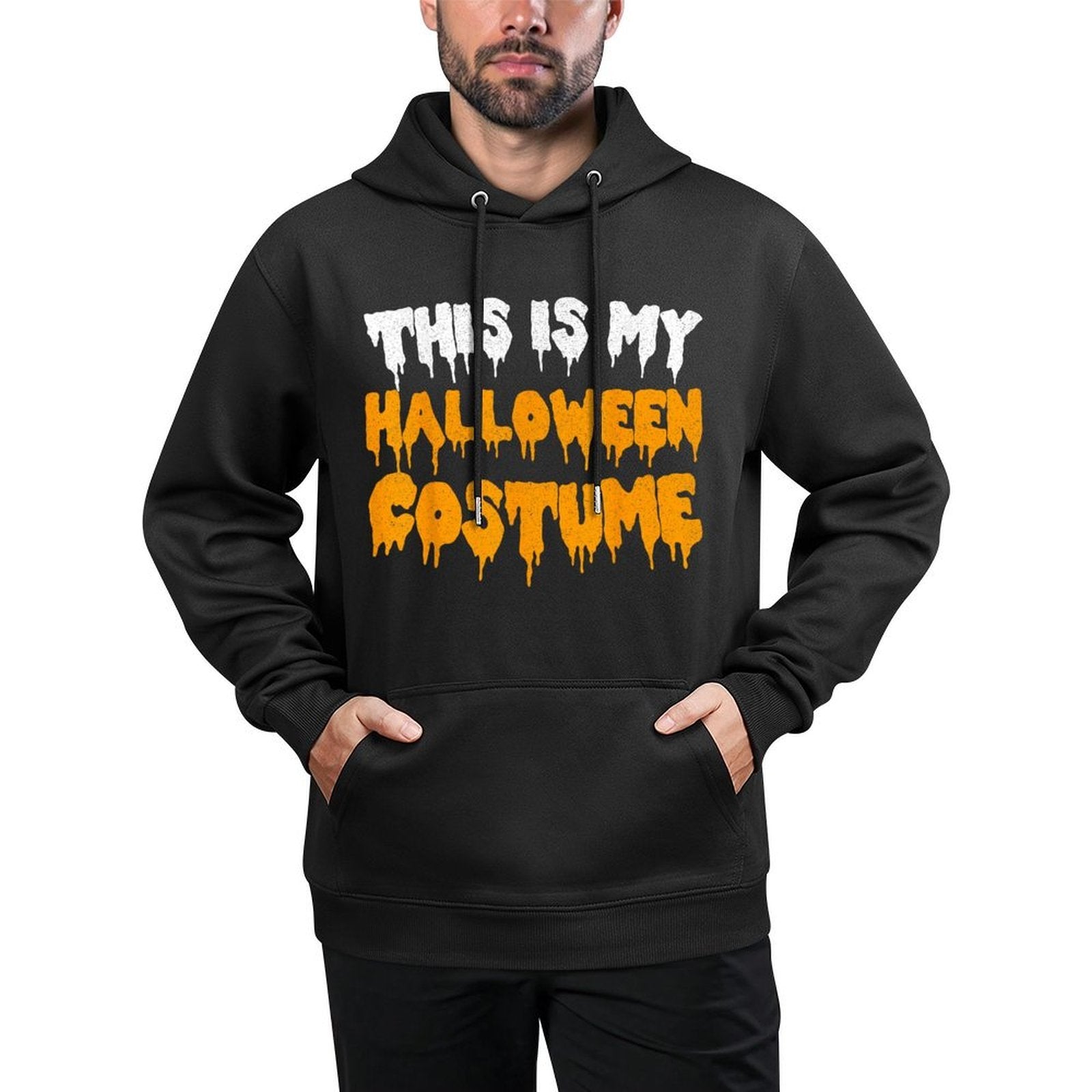 This Is My Halloween Costume Adult Men Women Kids Durable Construction Hoodie