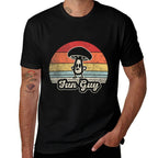 Vintage Fun Guy Fungi Funny Mushroom Fungus Humor  Eco-friendly Material T-Shirt