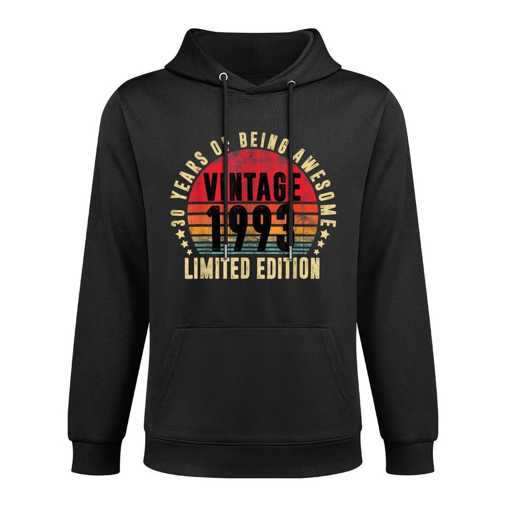 Vintage 1993 - 30 Years Of Being Awesome Retro 30th Birthday Kangaroo Pocket Hoodie