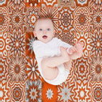 Candycane Mandala Quilt Pattern Abstract Boho Bohemian Hippy Hippie Vivid Multi-functional Throw Blanket