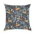 Winter Deer  Dark Grey Soft Warmth Comfort Throw Pillow