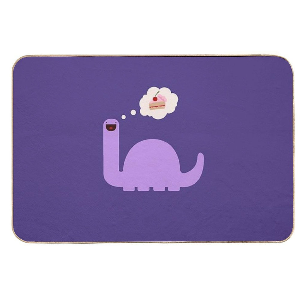 Cake-o-saurus Purple  Pet-Safe Bath Mat