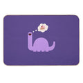 Cake-o-saurus Purple  Pet-Safe Bath Mat