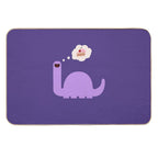 Cake-o-saurus Purple  Pet-Safe Bath Mat