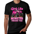 Monster Trucks Girls Like Monster Truck Too  Trendy Pattern T-Shirt