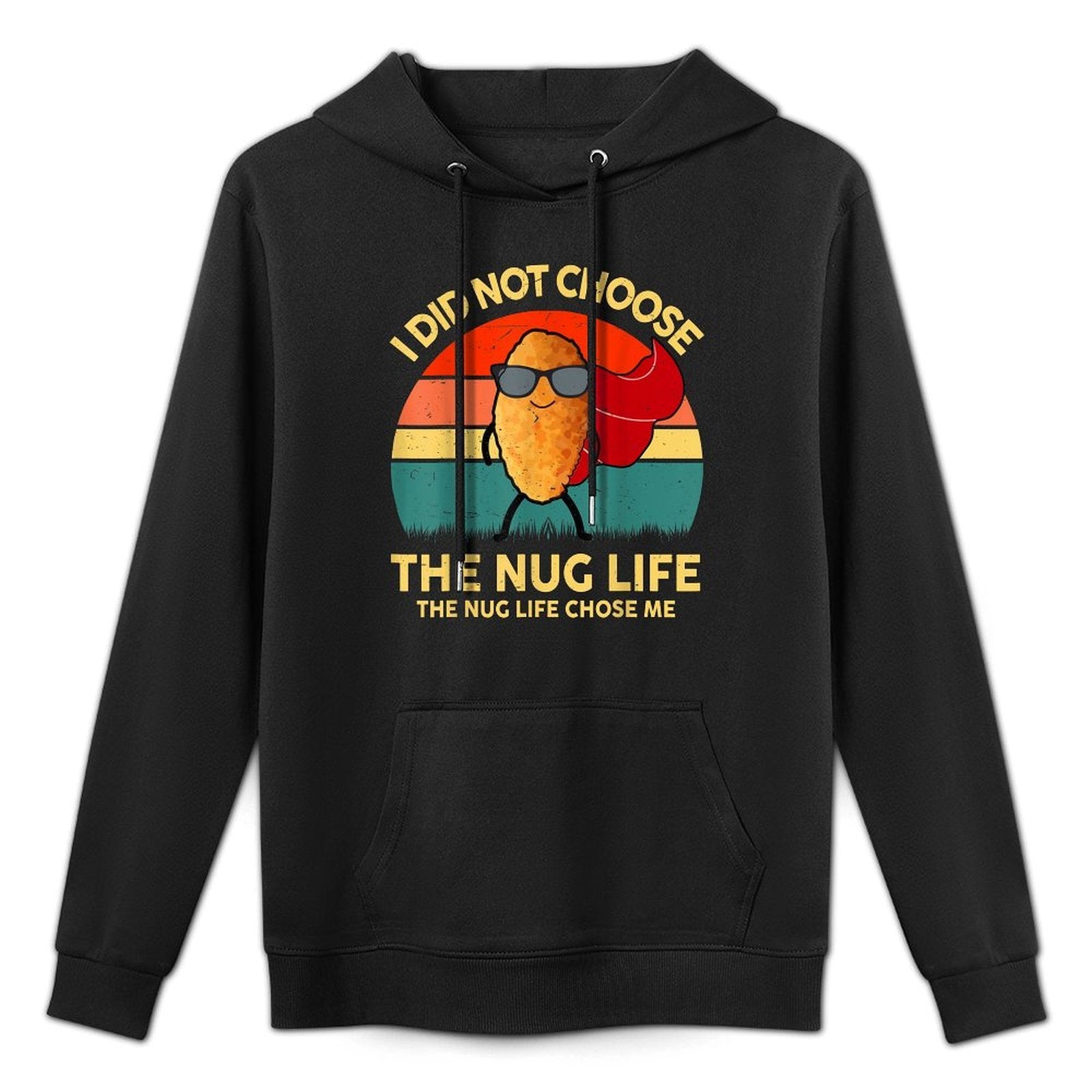 Funny I Love Chicken Nuggets Nug-Life Kids Boy Toddler All-Day Comfort Hoodie