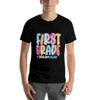 First Grade Dream Team Back To School First Day Of School  Ribbed Collar T-Shirt