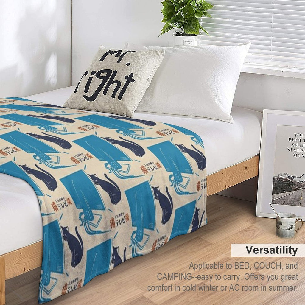 Cat TV Anti-pilling Throw Blanket