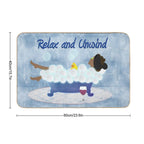 Lady In Tub In Blue  Pet-Safe Bath Mat
