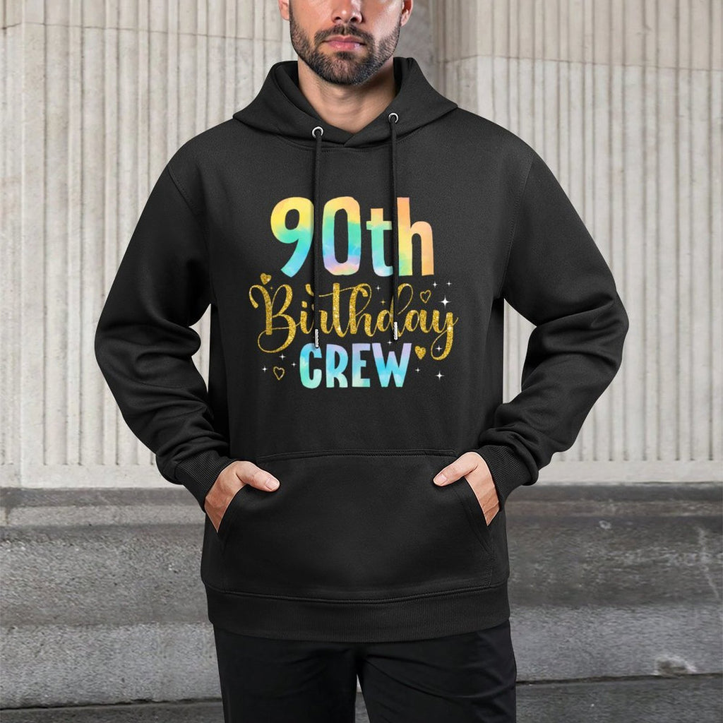 90 Years Old Birthday Party Group Family 90th Birthday Crew Pilling-Resistant Hoodie