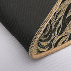 Striped Vintage Minhwa Tiger And Magpie  Dirt-Trapping Bath Mat