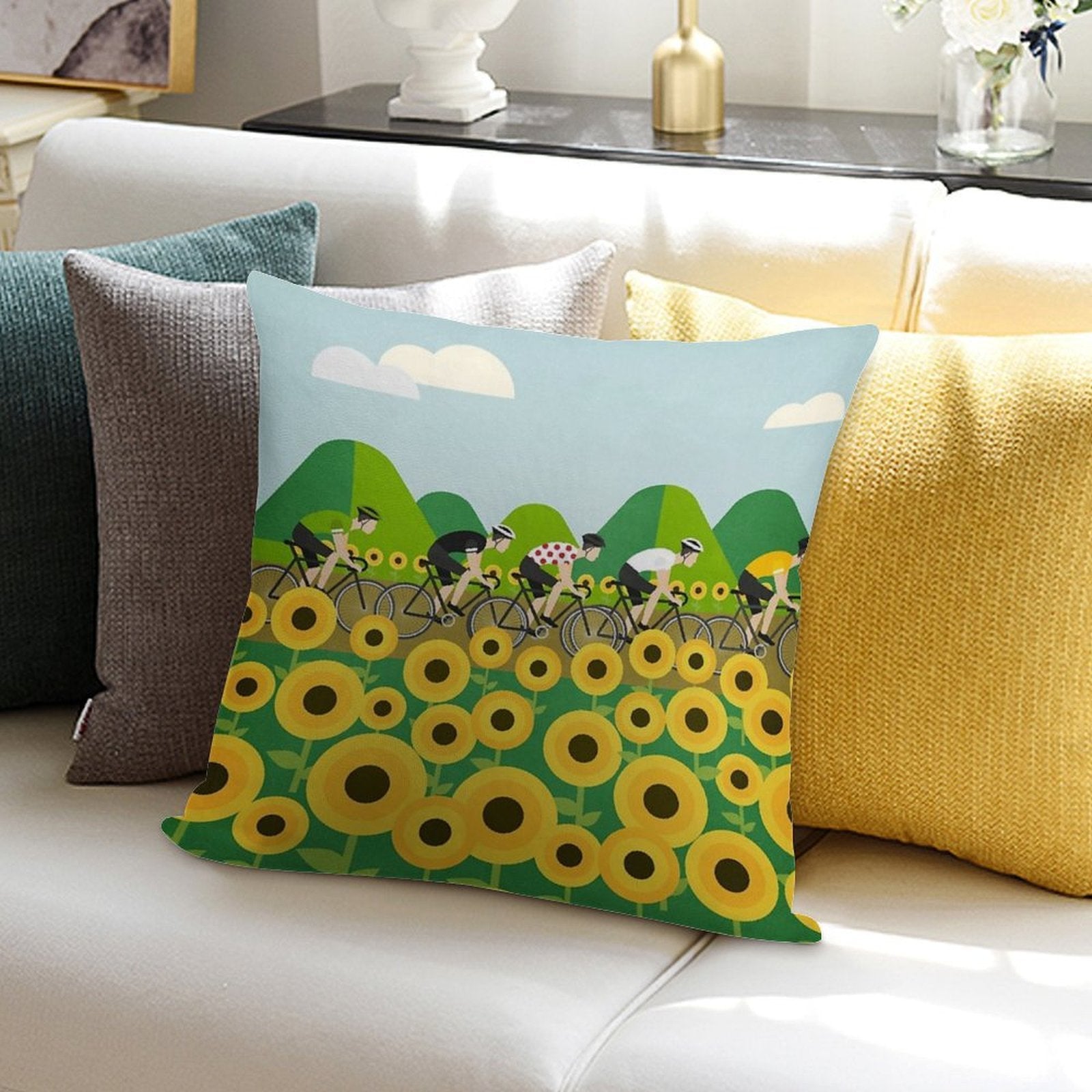 Le Tour I Soft Reinforced Edging Throw Pillow