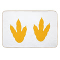 Dinosaur Feet  Dino Footprints  Mustard Yellow  Toxin-Free Bath Mat