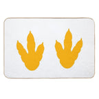 Dinosaur Feet  Dino Footprints  Mustard Yellow  Toxin-Free Bath Mat