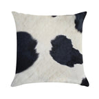 Black And White Cow Print Soft Hidden Zipper Throw Pillow