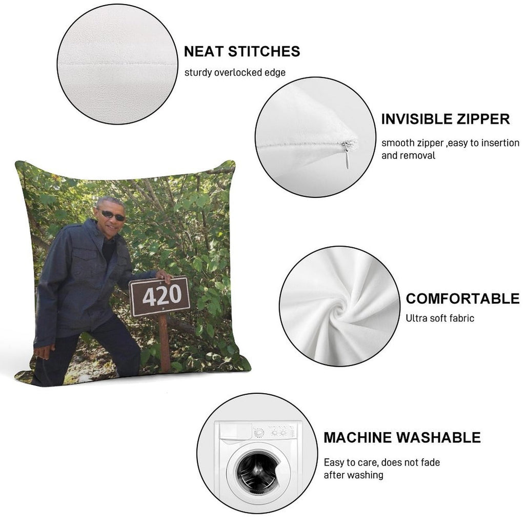 Obeezy 420 Soft Durable Construction Throw Pillow