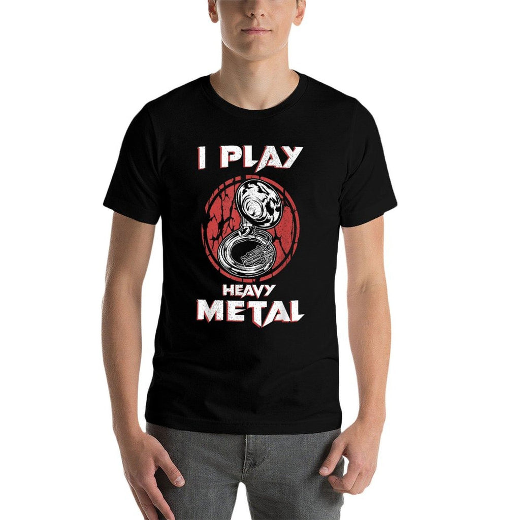 Sousaphone Play Heavy Metal Marching Band Tshirt Tuba  Affordable Price T-Shirt