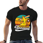 Funny Let’s Go Bananas Baseball  Polyester Blend T-Shirt