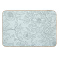 Acqua Floral Pattern  Multi-Purpose Bath Mat