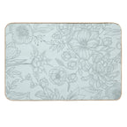 Acqua Floral Pattern  Multi-Purpose Bath Mat