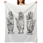Palm Reading Shrink-resistant Throw Blanket