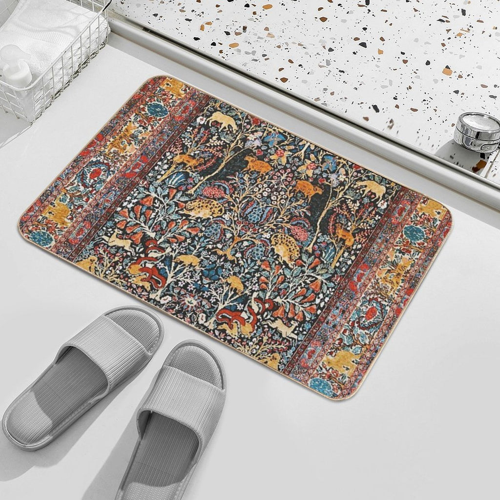 Antique Persian Carpet Print  Easy Maintenance Bath Mat