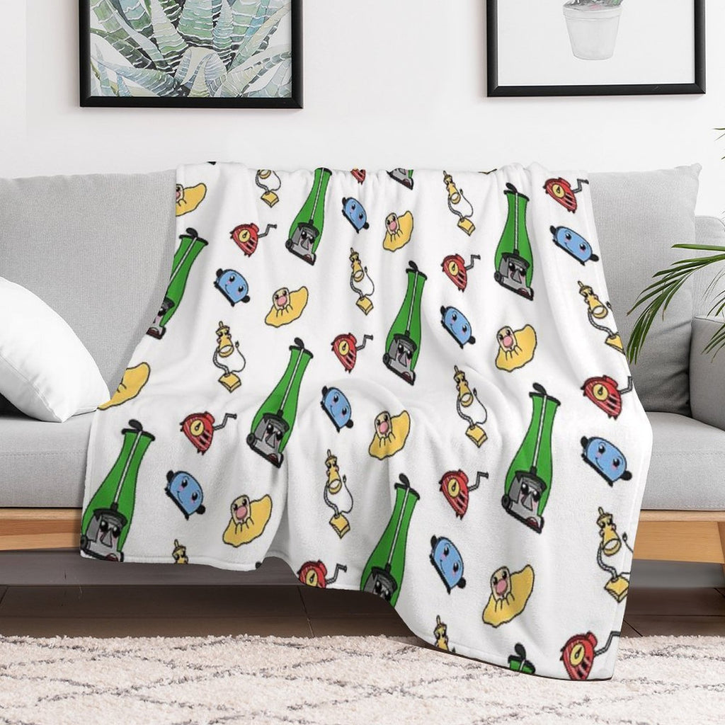 The Gang's All Here. Machine-washable Throw Blanket