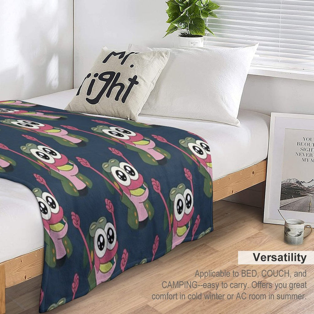 Happy Sprig  Amphibia Shrink-resistant Throw Blanket