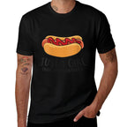 Womens Just A Girl Who Loves Hotdogs Funny Hot Dog Girl  Easy-care T-Shirt