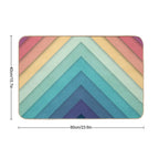 Retro Chevrons 002  Rapid-Drying Bath Mat