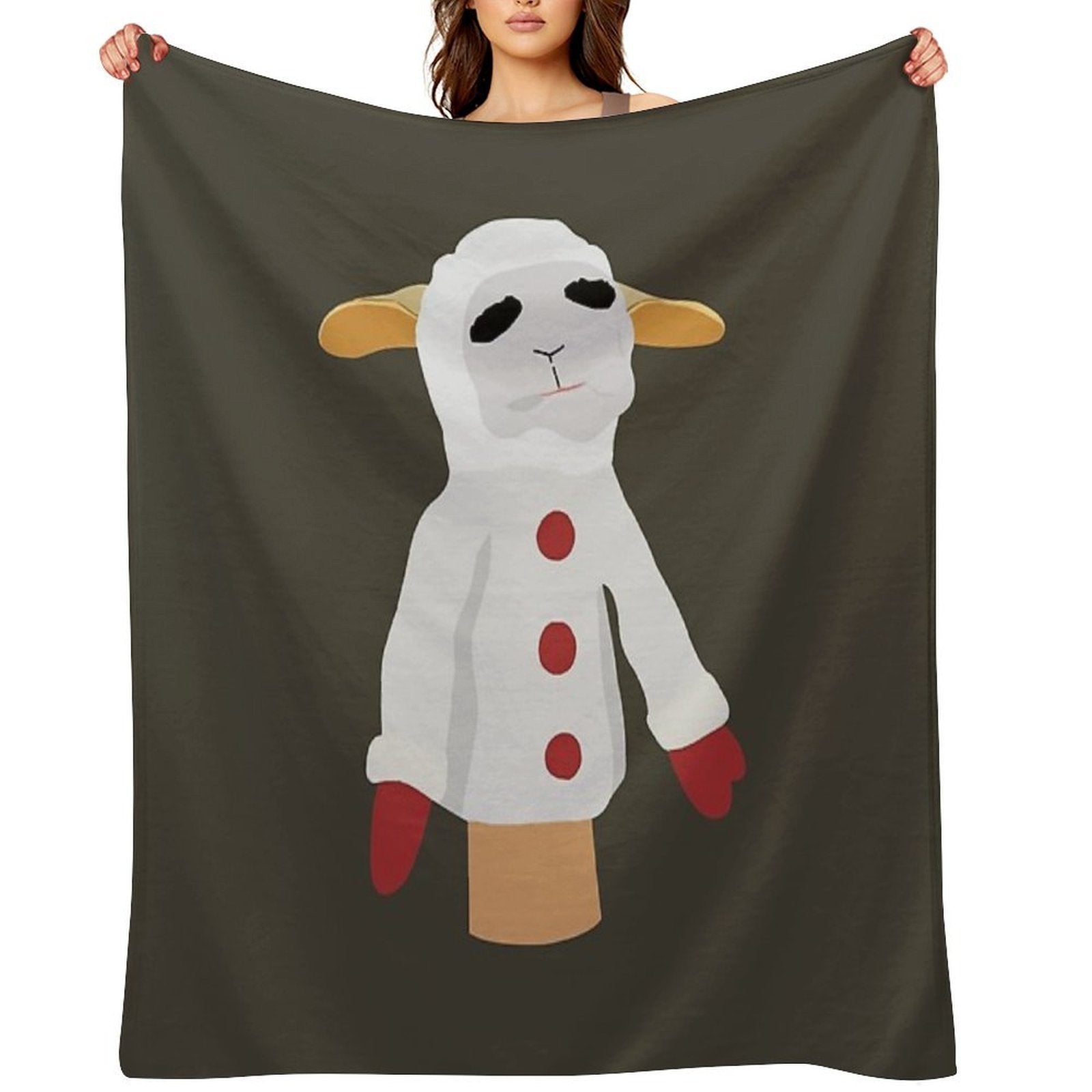 Lamb Chop, I Love This, Best, For You, Women Gift, Good Idea Anti-pilling Throw Blanket