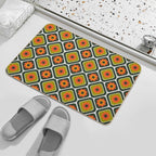 Geometric Floral Retro Durable Bath Mat