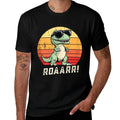 Funny Retro Dinosaur  Soft T-Shirt