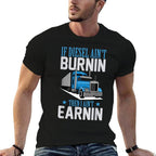 Truck Driver Funny Mens Trucker Semi-Trailer Truck  Wrinkle-resistant T-Shirt