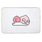Kakao Friends Apeach Heart  Versatile Bath Mat