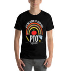 PTO Crew Parent Teacher Organization Parent School Volunteer Men Women Kids  Oversized Silhouette T-Shirt