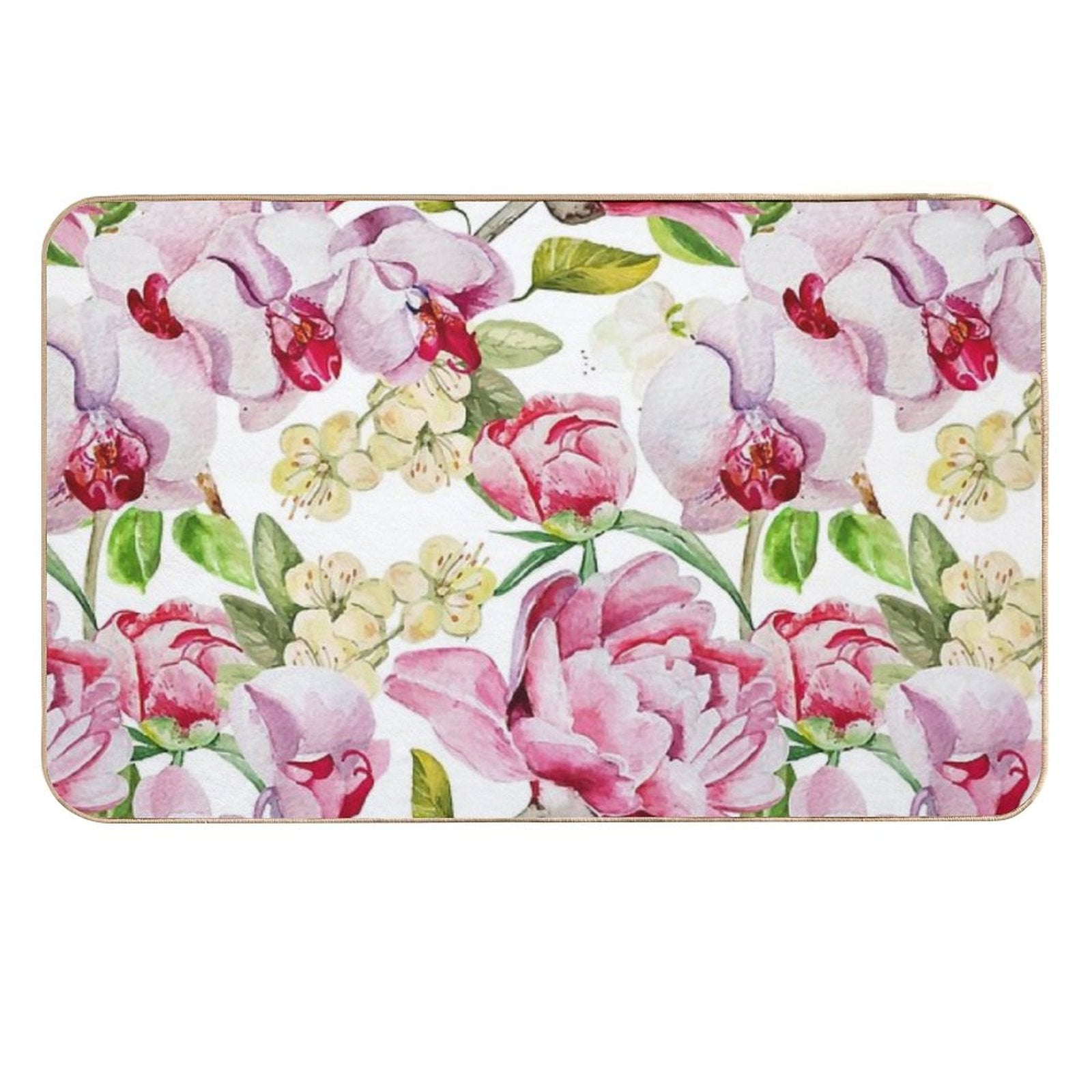 Floral Pattern  Odorless Bath Mat