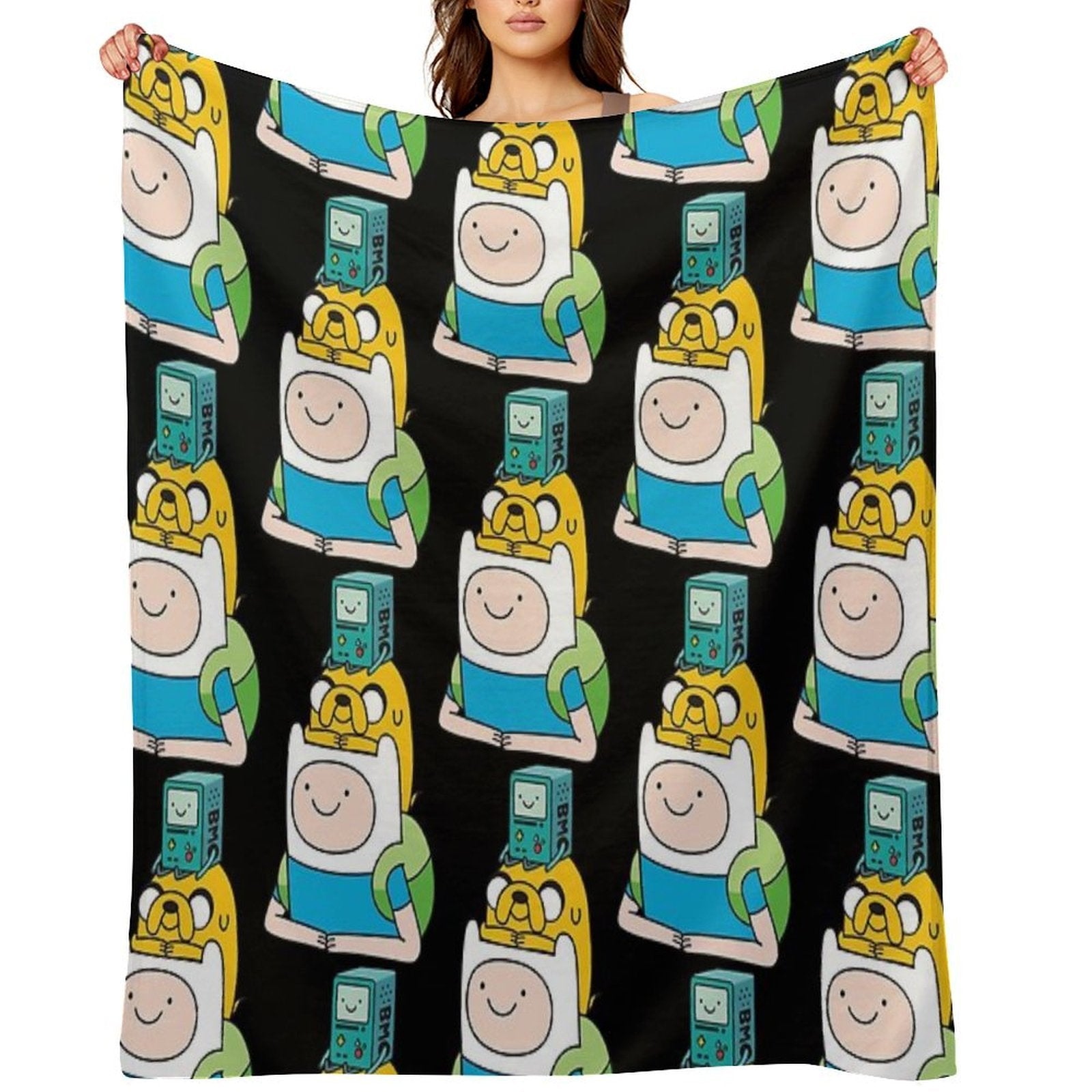 Finn Jake BMO All-season Throw Blanket
