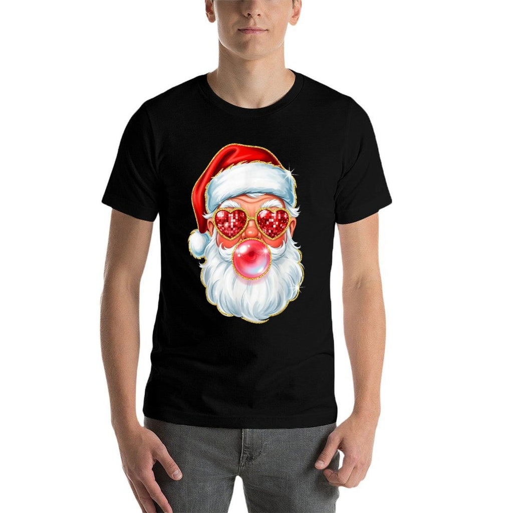 Cute Santa Bubble Gum for Womenn Little Girls Christmas  Tagless Design T-Shirt