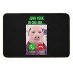 John Pork Is Calling  Non-Slip Bath Mat