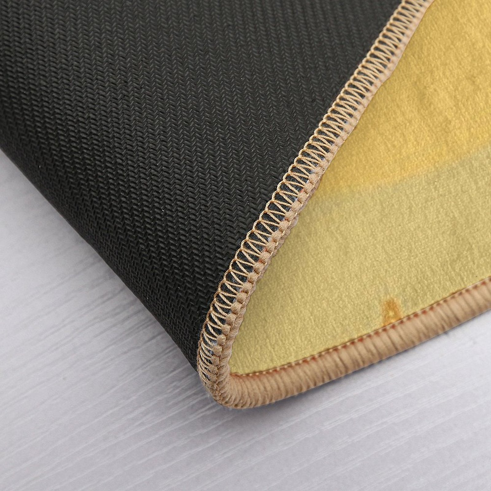 Cartoon Ocean Collection. Sand Pattern with Sea Stars  Dirt-Trapping Bath Mat