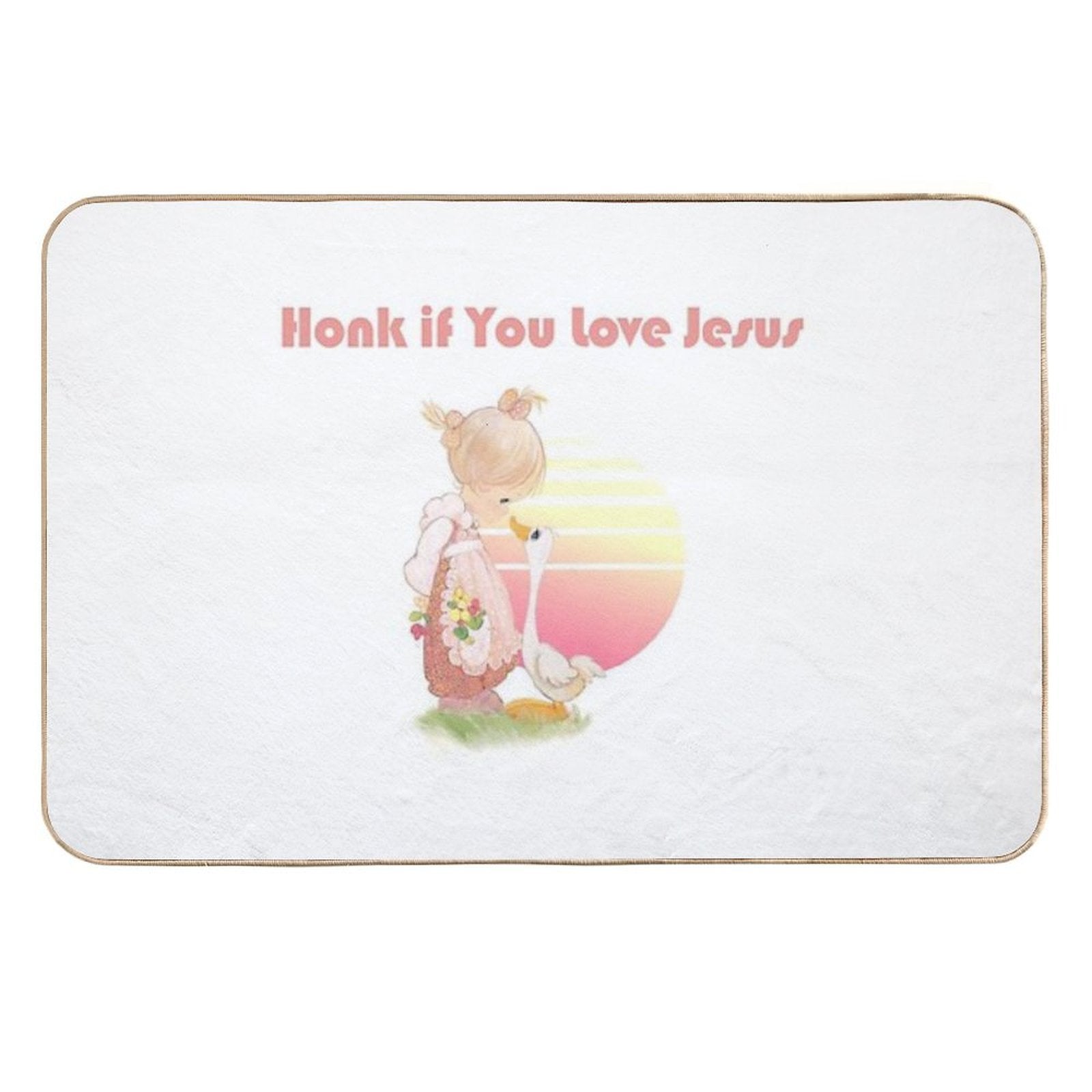 Honk If You Love Jesus  Easy Maintenance Bath Mat