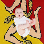 Sicilian Flag of Sicily Quick-dry Throw Blanket