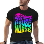 Substance Abuse Nurse Addiction Recovery Nursing  Oversized Silhouette T-Shirt