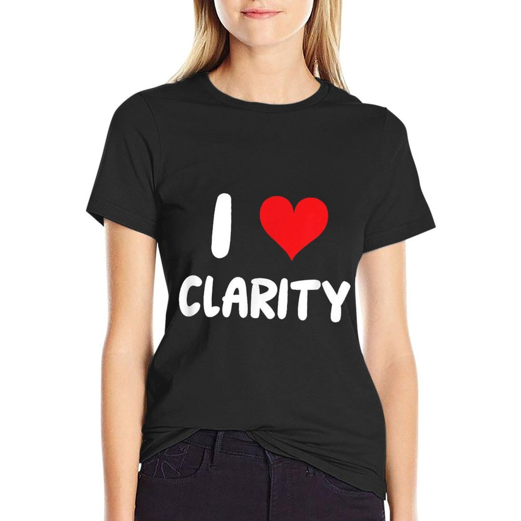 I Love Clarity - Heart -  Lightweight T-Shirt