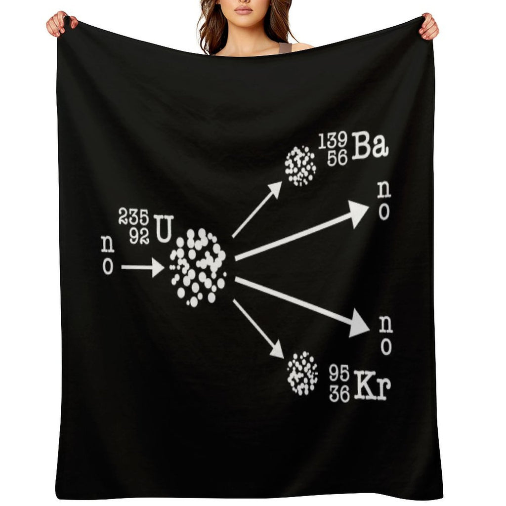 Nuclear Fission Nuclear Physicist Cool Nuclear Energy Easy Care Throw Blanket