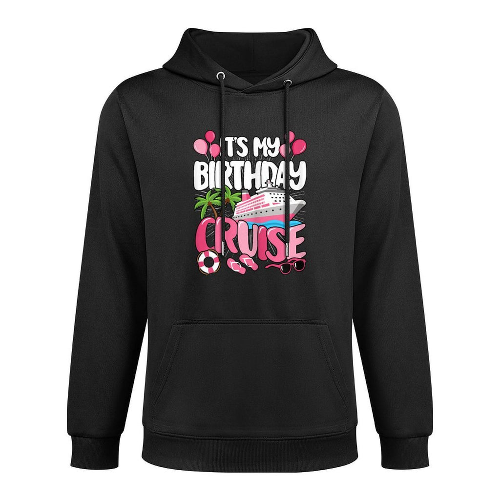 Its My Birthday Cruise Cute Pink Sea Trip Women Girls Kids Relaxed Fit Hoodie