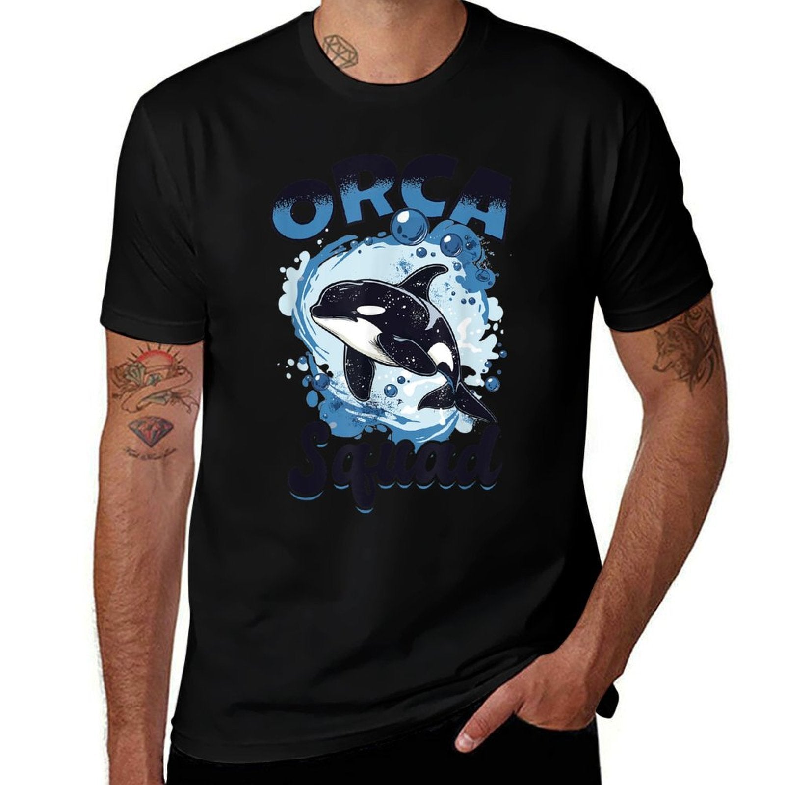 Funny Orca Animal Orca Squad  Vintage-inspired T-Shirt
