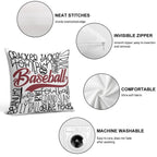 Baseball Soft Durable Construction Throw Pillow
